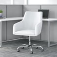thumbnail image 2 of BBF Easy Office Mid Back Contemporary Faux Leather Box Chair in White, 2 of 7