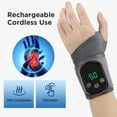 thumbnail image 4 of Wrist Heating Brace, Rechargeable Cordless Heating Wrist Wrap with Heat and Vibration, Portable Hand Wrap Brace to Keep Wrist Warmers Carpal Tunnel Relief Hand Massager, 4 of 11