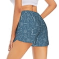 thumbnail image 3 of Bixox Women's Chemical Formulas And Objects pattern 2 in 1 Running Shorts - Lightweight Athletic Workout Gym Yoga Shorts Liner with Pockets - Small, 3 of 5