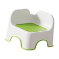 thumbnail image 1 of Taburete para niños, taburete para pies, respaldo antideslizante portátil, reposapiés multiusos, taburete para cambiar zapatos para cocina, sala de es Verde, 1 of 8