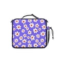 thumbnail image 3 of Daisy Pioneer Flower Purple Pattern Insulated Lunch Bag with Shoulder Strap and Bottle Holder,Bento School Lunch Bag Box,11x9.5x3.5 Inches, 3 of 5