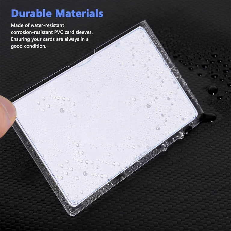 Luoshdecor 10PCS Clear Index Card Holder with Top Open Small Plastic Card Sleeves Adhesive Pockets for Storage Bins, Boxes, Label, Notebooks Name Tags Luoshdecor 10PCS Clear Index Card Holder with Top Open Small Plastic Card Sleeves Adhesive Pockets for Storage Bins, Boxes, Label, Notebooks Name Tags