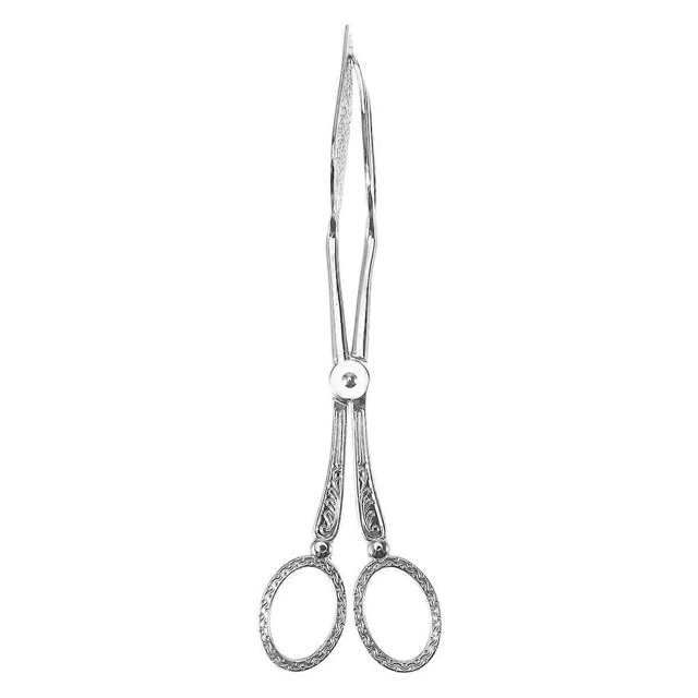 Vintage Retro Bread Cake Clip Zinc Alloy Multifunctional Kitchen Food Serving Tong for Barbecue Buffet Party (Cuspidal Head)