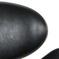 thumbnail image 6 of Mid-century Modern Swivel , 30", Black Upholstery, Walnut Frame 30" Relax Chair, Midnight Black, Finish, 6 of 7