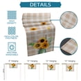 thumbnail image 7 of Table Runner Dresser Scarves 72 Inch Long, Sunflowers Floral Plants in Vase Linen Dining Table Runners Vintage Linen Buffalo Plaid Tabletop Scarf for Wedding Holiday Party Kitchen, 7 of 7