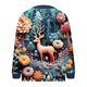 thumbnail image 4 of Cárdigan informal de punto con estampado navideño para mujer, chaqueta con botones y abrigo para mujer, 4 of 5
