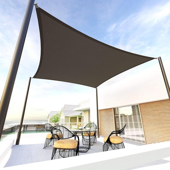 MISSMILE Rectangle 10'X13' Sun Shade Sail,95% Uv Blockage Canopy Awning for Outdoor Patio and Garden,Yard Activities High Uv Protection Sun Shade Sail
