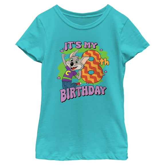 Girls Chuck E. Cheese It's My 8th Birthday T Shirt