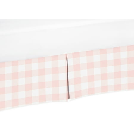 UPC: 0846480077091 | Buffalo Check Pink and White Crib Bed Skirt