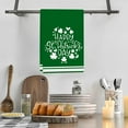 thumbnail image 6 of RyanK St Patricks Day Decorations St. Patrick's Day Kitchens Towel Green Luckys Clovers Dish Towel St. Patrick's Day Decorations For Home Dry Dish Cloth 18x26 Inch, 6 of 6