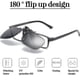 thumbnail image 4 of Men Polarized Flip Up Uv Protection Clip-on Sunglasses Driving Sun Glasses, 4 of 5