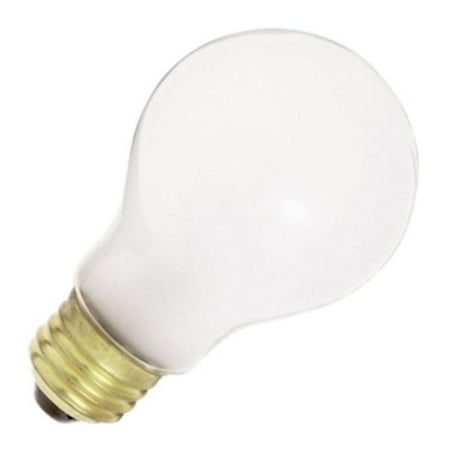 Satco S4077 60w 230v A19 White E26 Medium Base Incandescent Light Satco S4077 60w 230v A19 White E26 Medium Base Incandescent Light Bulb