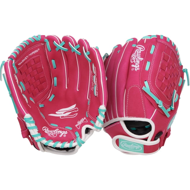 Guante de Softbol Rawlings Sure Catch Juvenil 10.5'' Rosa/Menta