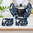 thumbnail image 6 of Marine Animals Heat Resistant Microwave Oven Gloves Set for BBQ Baking Grilling,Baking Gifts Cooks for Women,Housewarming Gifts for New Home, 6 of 6
