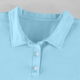 thumbnail image 5 of Men's Polo Shirts 3 Buttons Casual Work T Shirts Quick Dry Short Sleeve Golf Shirt Outdoor Performance Light Blue 2XL, 5 of 9