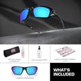 thumbnail image 3 of Oakley Masseter 0OO9486 Sunglasses Polished Black Frame w/Prizm Sapphire Polarized Lenses With Official Eyewear Kit, 3 of 5