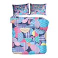 thumbnail image 1 of de cubrecamas Creado de colcha acolchada decorativa de 3 piezas de almohada, 172x218cm Estilo15 Macarena Fundas de sábanas de poliéster, 1 of 7