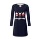 thumbnail image 3 of Vestido de jersey de manga larga con cuello redondo informal a la moda con estampado navideño sexy para mujer Pompotops  hdfakjf1026, 3 of 4