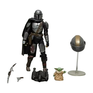 Mandalorian & Grogu Interactive Electronic 5-Inch-Scale Action Figures, Toys for Kids Ages 4 and Up