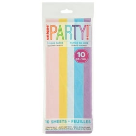 Unique Industries Multi-color Paper Pastel Gift Wrap Tissues, (10 Count)