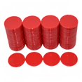 thumbnail image 1 of Smartdealspro Juego De 100 Fichas De Póquer De Plástico Opaco De 25 Mm/1 Pulgada (Rojo), 1 of 5