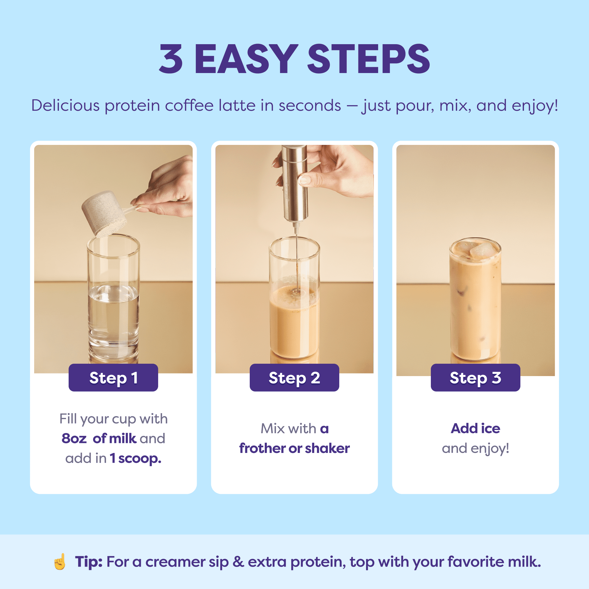 Javvy French Vanilla Protein Instant Coffee, 8.3 oz