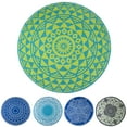 thumbnail image 5 of Rangoli Cotton Round Beach Towel by Blue Nile Mills- , Navy Blue, 5 of 6