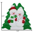 thumbnail image 6 of Personalized Couple Snowman Christmas Ornament 2024 - Our First Christmas Together Engagement Gifts, 6 of 10