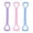 color, variant on ZZkhGO 3-Pack Elastic Exercise Bands with Handles, Non-Slip Resistance Bands, Portable Workout Equipment for Home Gym Travel Yoga Pilates, Blue