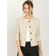 thumbnail image 2 of Chaqueta De Mujer Con Botones Cortos Y Ligeros Vintage De Otoño Con Bolsillos Beige L, 2 of 6