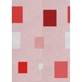thumbnail image 1 of Ahgly Company Indoor Rectangle Patterned Light Rose Pink Novelty Area Rugs, Swatch Sample, 1 of 6