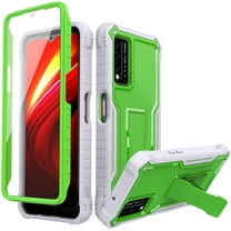 FITO For T-Mobile REVVL V Plus 5G Case, Phone Case with Screen Protector and Kickstand (Green)