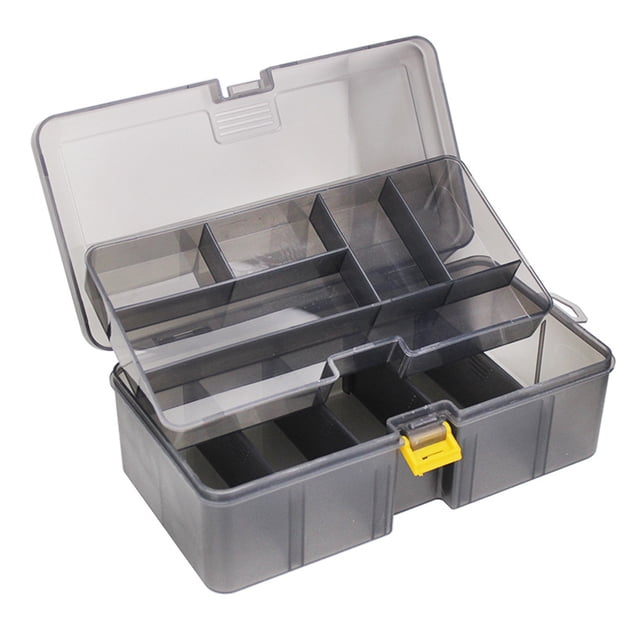 Caja de almacenamiento ANGGREK para Anzuelos de pesca Gris Translúcido