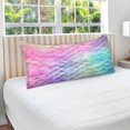 thumbnail image 4 of Coolnut Rainbow Mermaid Plush Pillowcase, Luxury Soft King Pillow Case for Hair and Skin, Set Standard Size Pillow Covers with Zipper Closure, 20x40in #494 Home Decor Gifts, 4 of 7