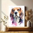 thumbnail image 6 of Beagle Dog Watercolor Art Canvas Print Wall Art for Living Room Bedroom Kitchen Office Cafe Decor, 6 of 8
