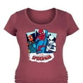 thumbnail image 3 of Marvel Your Friendly Neighborhood Spider-Man - Spider Suits - Maternity Scoop Neck Graphic T-Shirt, 3 of 5