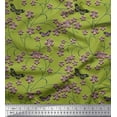 thumbnail image 1 of Soimoi Poly Georgette Fabric Insect,Leaves & Flower Floral Print Fabric by The Yard 52 Inch Wide, 1 of 3
