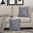 thumbnail image 5 of Ryan Vintage Floral Pillow Covers 20x20 Inch Set of 2, Navy Blue and Cream Rustic Flower Throw Pillows, Blue Small Floral Print Farmhouse Cotton Linen Cushion Cover for Couch, 5 of 5