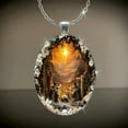 thumbnail image 4 of PONPRNGY Nativity Scene Necklace for Women Religious Cameo Pendant Necklace Chunky Jesus Memorial Necklace Adjustable Nativity Crystal Necklace Fashion Elegant Gift Jewelry, 4 of 5