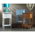 thumbnail image 4 of Zingz & Thingz 27.75" White Contemporary Side Table with 2-Drawers, 4 of 4