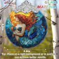 thumbnail image 2 of Adorno Colgante Jocidea Sirena de Vidrio Teñido 7,5x9 cm, 2 of 6