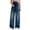 Blue#02, variant on Womens Maternity Jeans Over Belly Wide Straight Leg Pregnancy Pants Classic Stretchy Tummy Panel High Waist Denim Pants with Pockets,Pregnant Moms Fall Work Daily,Casual Loose Style
