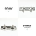 thumbnail image 2 of COSMOBETTY Metal Cable Clamps Silver 4Pcs 2.95x1.10x0.90Inch, 2 of 8