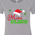 thumbnail image 4 of Inktastic Mimi Claus with Christmas Santa Hat and Snowflakes Women's T-Shirt, 4 of 5