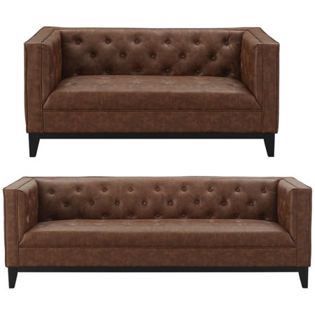 UPC 704817010282 product image for Cadman 2-Piece Camal PU Leather 3-Seat Sofa and 2-Seat Loveseat | upcitemdb.com