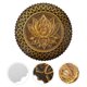 thumbnail image 3 of Decoración de pared de metal con patrón de mandala, decoración de pared redonda colgante, 3 of 7