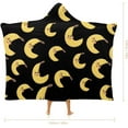 thumbnail image 2 of Banana Wearable Hooded Blanket Warm Cozy Blanket Oversized Throw Cape for Bed Sofa, 2 of 6