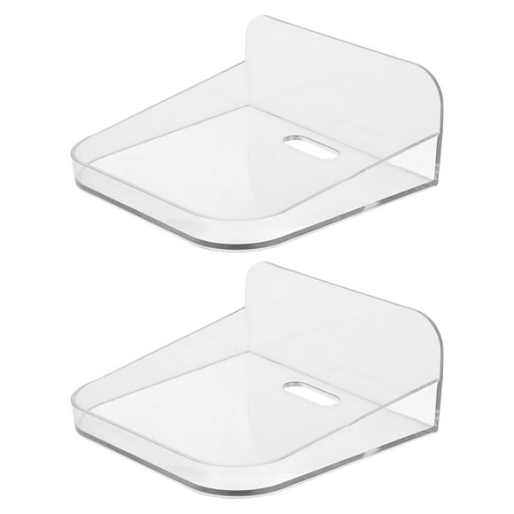 BRIGHTFUFU Bandeja de la cámara de montaje de la pared sin enrollamiento de 2 piezas pequeños estantes flotantes de almacenamiento de pared para la cámara estantes flotantes largos estantes flotantes