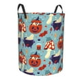 thumbnail image 7 of ZICANCN Laundry Basket Organizer, Spooky Pumpkin Poison Mushroom Collapsible Hamper for Bathroom Bedroom Laundry Room, Small Size, 7 of 7
