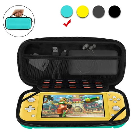 Carrying Case for Nintendo Switch Lite, EEEkit Travel Carrying Bag + Soft Lining+ Hard Travel Game Cover 2019 with 10 Card Slots for Switch Lite Games &